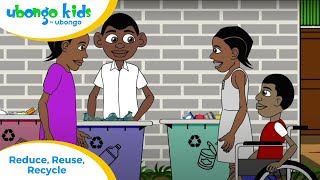 EPISODE 62 Reduce Reuse Recycle  Ubongo Kids Utu Valuing others  African Educational Cartoons [upl. by Ewnihc]