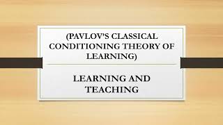 Behavioral Learning Theory 🤔🧠🔍 [upl. by Hassi]