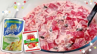 JELLY SALAD STRAWBERRY  Budget friendly dessert Negosyo Recipe [upl. by Ainna83]