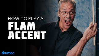 How To Play A Flam Accent  Drum Rudiment Lesson [upl. by Idid168]