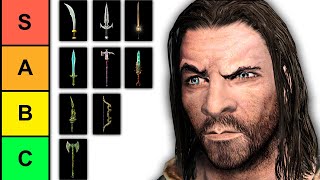 Ranking Every Unique Weapon In Skyrim [upl. by Flan37]