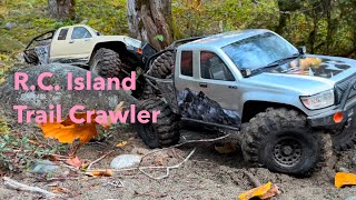 RC Trail Crawling at the river canyon park with the Axial Scx6 Honcho’s Part2 [upl. by Abih]