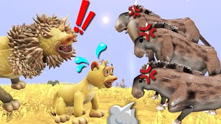 Escape from Cartoon Wildebeests Stampede  Cartoon Junior Life Show  SPORE [upl. by Izak510]