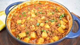 CARNE MOÍDA COM BATATAS E MOLHO [upl. by Margarida111]