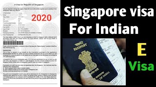 Singapore tourist visa Singapore visa for Indians Singapore E VISA [upl. by Aztinay]