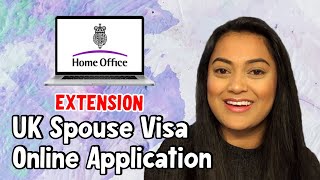 UK Spouse Extension Visa 2021 Online Application Walkthrough [upl. by Yrac793]