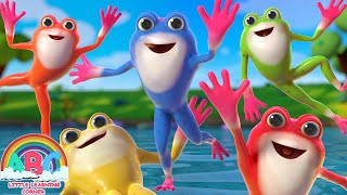 Five Little Speckled Frogs  Nursery Rhymes amp Kids Songs  Abc Little Learning Corner [upl. by Giarla]