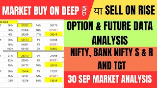 FII FampO Data Analysis for 30 Sep 2024  Nifty And Bank nifty Analysis  Option chain AI based target [upl. by Gualtiero548]