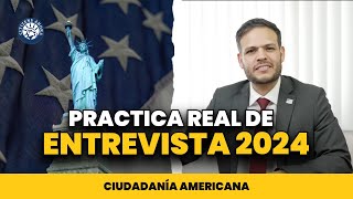 Practica real de entrevista de ciudadanía americana 2024 [upl. by Goodill]