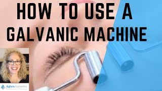 HOW TO USE GALVANIC FACIAL DEVICE ESTHETICIAN TRAINING [upl. by Marcelia126]