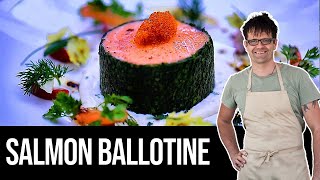 Salmon Ballotine  Think amp Cook like a Michelin Star Chef [upl. by Sisak]