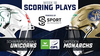 Schwäbisch Hall Unicorns  Dresden Monarchs  Highlights  ERIMA GFL 18 Spieltag  SDTV Football [upl. by Ramoh]