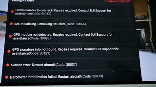 Dji Mini 3 Pro errors 40012 30066 30098 30121 30039  Bobbystech  Dji Drone Repair [upl. by Wolfort]