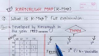 What is KMap full Explanation  Karnaugh Map [upl. by Turtle]