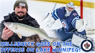 Winnipeg Jets NHL All Stars Go Ice Fishing [upl. by Hcire]