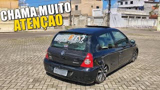 CLIO MUITO BAIXO ARO 17 SUSPENSAO A AR carro de baiano ep 2 [upl. by Pawsner272]