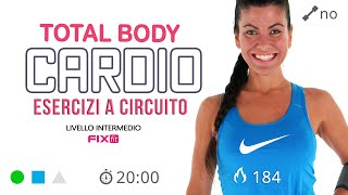 Fitness a Casa 20 Minuti Di Allenamento Total Body a Circuito [upl. by Anelhtac48]