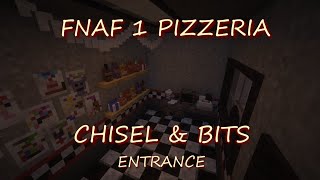 FNaF Minecraft Chisels amp Bits Build  Entrance [upl. by Aivuy925]