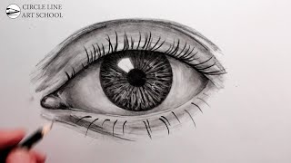 How to Draw a Realistic Eye Narrated for Beginners [upl. by Otsuj147]