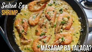 MASARAP BA TALAGA ANG SALTED EGG SA SHRIMP Salted Egg Shrimp Recipe by Create Food PH [upl. by Lrig]