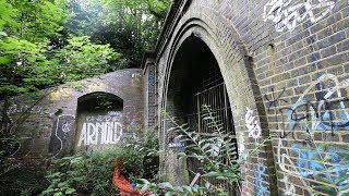 Abandoned platforms of Highgate Underground Station [upl. by Ecyarg]