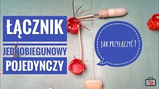 Podłączenie lampy poprzez wyłącznik włącznik pojedynczy wariant nr 2 [upl. by Dachi]