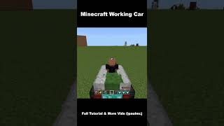 WORKING CAR in Minecraft  Updated Bedrock Edition 12051 [upl. by Natsrik]