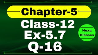 Class 12 Ex 57 Q16 Math  Differentiability  Q16 Ex 57 Class 12 Math  Ex 57 Q16 Class 12 Math [upl. by Merv]