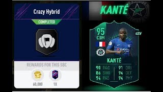 Crazy Hybrid KANTE SBC  Solución  PACYBITS FUT 19 [upl. by Ahtabbat]