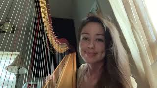 Ballad of the Birds by Yiskah  יסכה for solo harp and voice [upl. by Dekeles527]