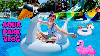 ELİF SİNEM AQUA PARK VLOG  TÜM GÜN HAVUZ DENİZ [upl. by Nittirb]