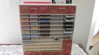 Foam Core Board Ink Pad Storage Organizer [upl. by Enyamrahs]