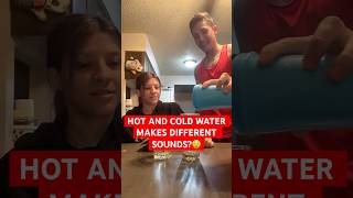 HOT And COLD Water Makes Different Sounds😲 holdendavenport7 [upl. by Nnilsia]