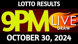 Lotto Result Today 900 pm draw October 30 2024 Wednesday PCSO LIVE [upl. by Sheepshanks954]