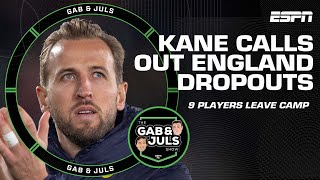 ‘NOT HAPPY’ Is Harry Kane right to be annoyed with England squad dropouts  ESPN FC [upl. by Alberic]