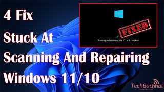 FIXED SCANNING and REPAIRING DRIVE STUCK  Stuck at Scanning and Repairing Drive WINDOWS 1110 [upl. by Rahcir]