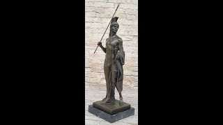 Jason Golden Fleece  Bronze Metal Sculpture by Thorvaldsen on Marble Base  Greek Mythology EP384 [upl. by Leikeze]