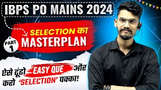 Selection का Master Plan  IBPS PO Mains 2024  Yashraj Sir  Veteran [upl. by Broderick]