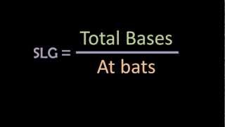 How to Calculate Slugging Percentage and OPS [upl. by Ahtamat]