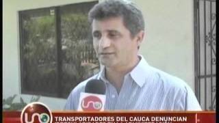 Transportadores del Cauca denuncian irregularidades en la administración [upl. by Nylaret502]