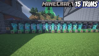 quotMinecraft Survival Quest Gathering 15 Armor Trimsquot GamePeaceYt minecraft gaming [upl. by Miyasawa]