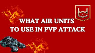 WAR COMMANDER WHAT AIR UNITS TO USE IN PVP ATTACK [upl. by Regen]