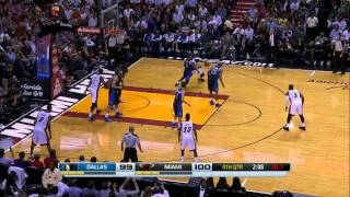 LeBron James mimics Dirk Nowitzki in front of Dirk Nowitzki [upl. by Baun]