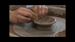 Throwing a Lidded Sugar Bowl on the Pottery Wheel  Throwing a Sugar Bowl Lid on the Pottery Wheel [upl. by Phebe]