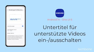 Untertitel für unterstützte Videos einschalten oder ausschalten  Samsung Android 14  One UI 6 [upl. by Ethben869]