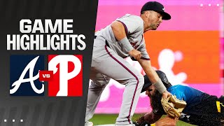 Braves vs Phillies Game Highlights 83024  MLB Highlights [upl. by Rabkin]