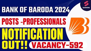 Bank Of Baroda Recruitment 2024 l Bank Of Baroda Notification 2024 Out [upl. by Ikiv252]