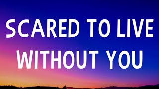 Morgan Wallen  Scared to Live Without You Lyrics [upl. by Sucramaj294]