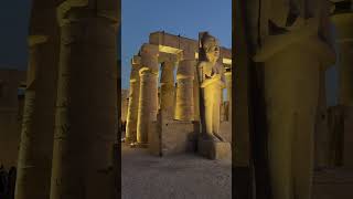 Luxor Temple at night egypt egyptiantemples [upl. by Yelsgnik]