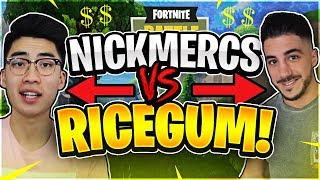 NICKMERCS VS RICEGUM Friday Fortnite Fortnite Battle Royale [upl. by Pevzner653]